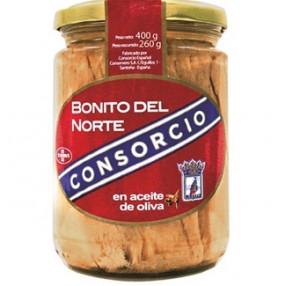 CONSORCIO Bonito del norte en aceite de oliva frasco 425 grs